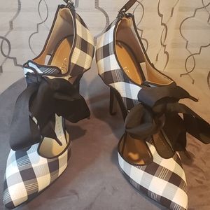 J. Reneé Black and White Heels